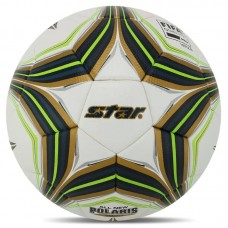 М'яч футбольний Star All New Polaris 3000 FIFA №5 PU, білий-салатовий, код: SB145FTB_WLG