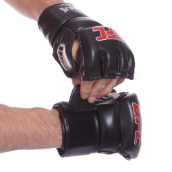 Рукавички для змішаних єдиноборств MMA UFC XXS чорний, код: BO-0397_XXSBK