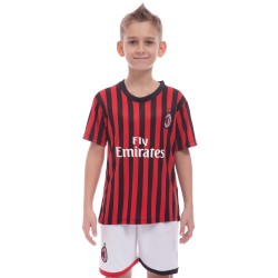 Форма футбольна дитяча PlayGame AC Milan домашня, розмір 28, вік 14років, ріст 150-155, код: CO-0977_22