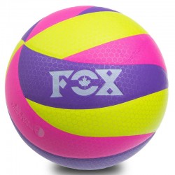 М"яч волейбольний Fox №5, лимонний-фіолетовий-малиновий, код: SD-V8005_LGVM
