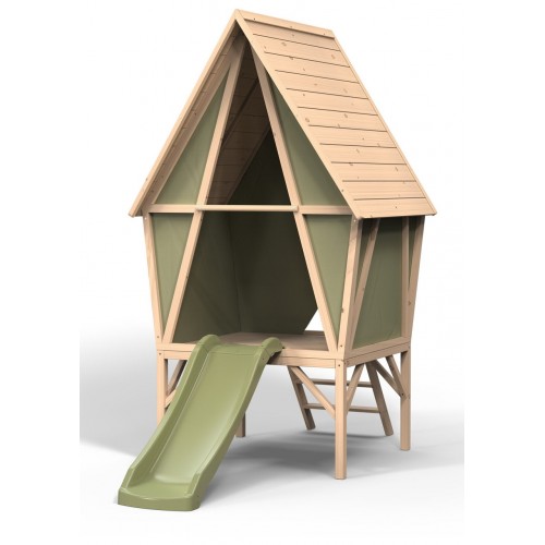Ігровий будиночок з гіркою Exit Yuki 300, з деревини кипариса 2260х1240х2190 мм, код:  50.54.03.00