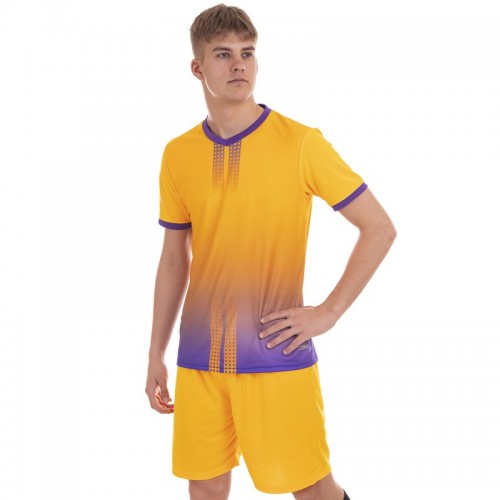 Футбольна форма PlayGame L, ріст 165, помаранчево-фіолетовий, код: D8826_LORV-S52
