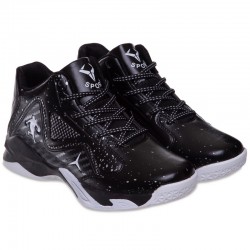 Кросівки для баскетболу Jdan розмір 32 (20,5см), чорний-білий, код: OB-7129-1_32BKW