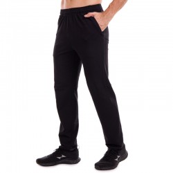 Штани спортивні чоловічі прямі Lidong S, зріст 155-160, чорний, код: LD-9302_SBK