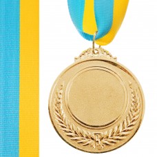 Заготівля медалі зі стрічкою SP-Sport HIT 6см золото, код: C-3218_G