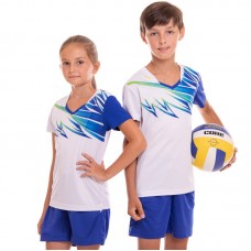 Форма волейбольна підліткова PlayGame Lingo XS, рост 145-155, білий-блакитний, код: LD-P818_XSWN