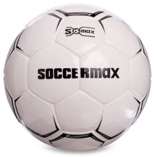М"яч футбольний Soccermax FIFA №5, білий-чорний, код: FB-0001