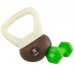 Гиря м"яка Bloom Soft Kettlebell 2кг, білий-коричневий, код: LB7012-2_W