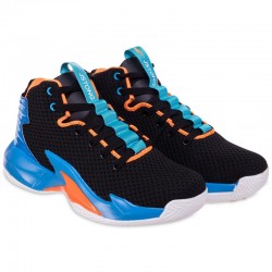 Кросівки для баскетболу Jdan розмір 45 (28,5см), чорний-синій, код: OB936-2_45BKBL