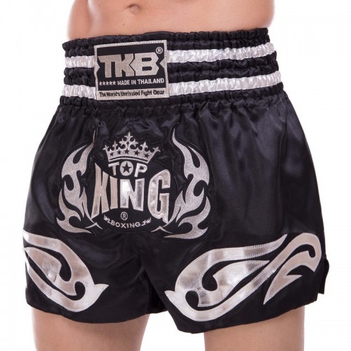 Шорти для тайського боксу та кікбоксингу Top King M, чорний, код: TKTBS-094_MBK