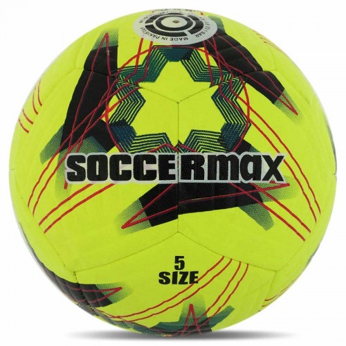 М"яч футбольний Soccermax FIFA №5 PU, жовтий, код: FB-8467_Y