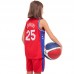 Форма баскетбольна підліткова PlayGame NB-Sport NBA Sixers 25 XL (13-16 років), ріст 150-160см, червоний-синій, код: BA-0904_XLRBL