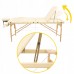 Масажний стіл складний 4Fizjo Massage Table+ Wood 2130х600х550-760 мм, бежевий, код: P-5907739318367