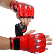 Рукавички для змішаних єдиноборств MMA Zelart XL червоний, код: BO-3207_XLR