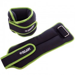 Обважнювачі-манжети Zelart для рук і ніг 2x2кг салатовий, код: FI-5732-4_LG-S52 Обважнювачі-манжети Zelart для рук і ніг 2x2кг салатовий, код: FI-5732-4_LG-S52