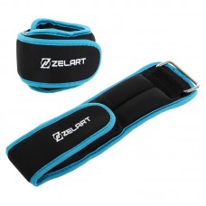 Обважнювачі-манжети для рук і ніг Zelart 2x1 кг, блакитний, код: FI-5732-2_N Обважнювачі-манжети для рук і ніг Zelart 2x1 кг, блакитний, код: FI-5732-2_N