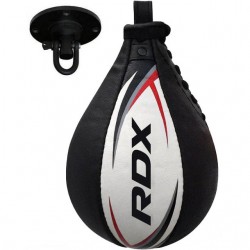Пневмогруша боксерська RDX 2Y Boxing Speed Ball Leather Multi White/Red, код: 2SBL-S2WR Пневмогруша боксерська RDX 2Y Boxing Speed Ball Leather Multi White/Red, код: 2SBL-S2WR