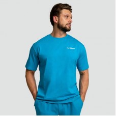 Футболка чоловіча GymBeam Oversized Limitless Aquamarine XXXL, аквамарин, код: 8586024627734