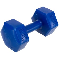 Гантель для фітнесу Zelart з PE покриттям 1х3 кг, синій, код: TA-4758-3
