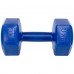 Гантель для фітнесу Zelart з PE покриттям 1х3 кг, синій, код: TA-4758-3