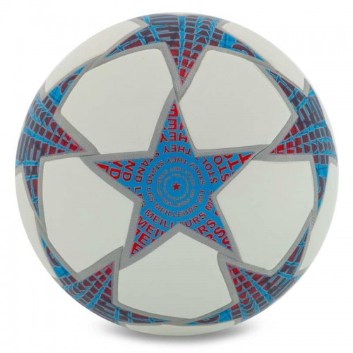 М"яч футбольний PlayGame №5, білий-синій, код: FB-9822_BL М"яч футбольний PlayGame №5, білий-синій, код: FB-9822_BL