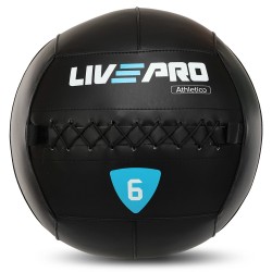 М"яч набивний медичний для кросфіту LiveUp 6кг, чорний, код: LP8103-6
