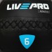 М"яч набивний медичний для кросфіту LiveUp 6кг, чорний, код: LP8103-6