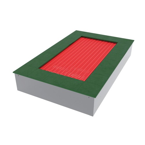 Батут вбудовуваний Miros 2640х1650х420 мм, код: BRI076.3