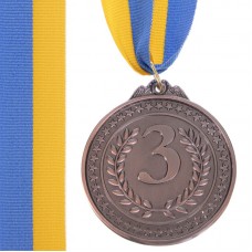 Медаль спортивна зі стрічкою SP-Sport Celebrity бронза, код: C-3168_B-S52
