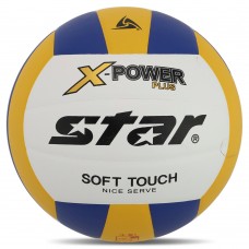 М"яч волейбольний Star X-Power Plus №5, білий-синій-жовтий, код: VB5055C-33-S52