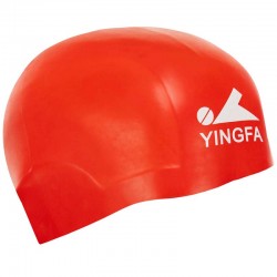 Шапочка для плавання силіконова для дорослих Yingfa Speed S, червоний, код: C0073_SR