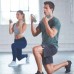 Поролонові гантелі Reebok RAWT-11062BL з ручками 2х2 кг, сірий-блакитний, код: 5055436110828-IN