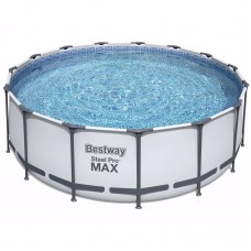 Круглий каркасний басейн Bestway (457х107 см) Steel Pro Max Frame Pool