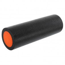 Ролер для йоги та пілатесу гладкий FitGo 450x150 мм, чорний-помаранчевий, код: FI-9327-45_BKOR
