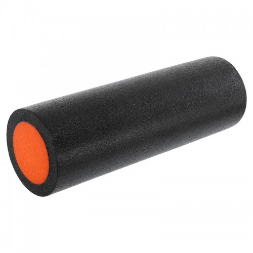 Ролер для йоги та пілатесу гладкий FitGo 450x150 мм, чорний-помаранчевий, код: FI-9327-45_BKOR