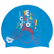 Шапочка для плавання дитяча Arena Print Junior блакитний, код: AR-94171-20_N