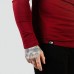 Футболка чоловіча з довгим рукавом GymBeam FIT Long Sleeve S, бордовий, код: 120332-GB