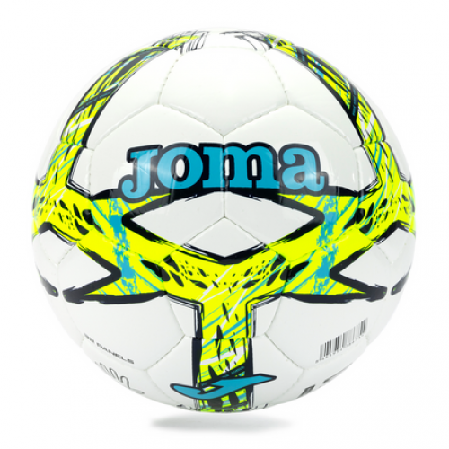 М"яч футбольний Joma Dali III №4, білий-салатовий, код: 8445954786761