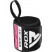 Бинти для зап"ясть (кистьові бинти) RDX Gym Wrist Wrap R11, чорний-рожевий, код: WAH-WR11BP