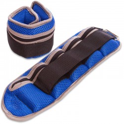 Обважнювачі-манжети Zelart для рук і ніг складальні зі змінним вагою 2x2кг, синій, код: FI-7209-4_BL Обважнювачі-манжети Zelart для рук і ніг складальні зі змінним вагою 2x2кг, синій, код: FI-7209-4_BL