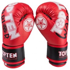 Боксерські рукавички TopTen Warrior 6oz, червоний, код: TTW-6R-WS