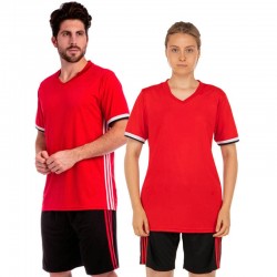 Футбольна форма PlayGame Classic 2XL (50-52), ріст 180-185, червоний-чорний, код: 1703_2XLRBK