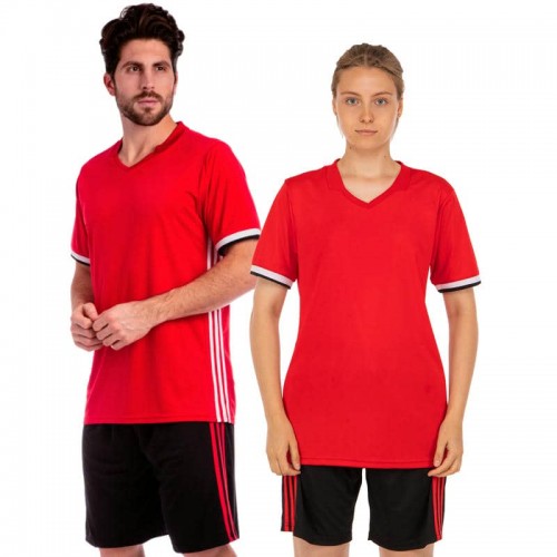 Футбольна форма PlayGame Classic 2XL (50-52), ріст 180-185, червоний-чорний, код: 1703_2XLRBK