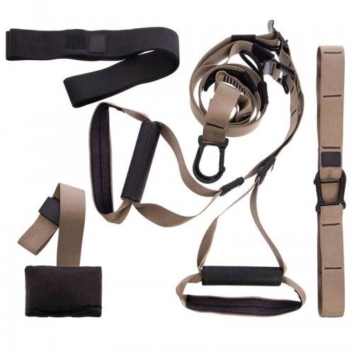 Петлі тренувальні FitGo Tactical Force T3 коричневий, код: FI-6443