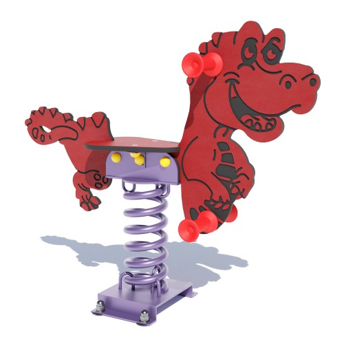 Качалка на пружині Miros "Дракоша" 980x300x850 мм, код: DIO137HDPE Качалка на пружині Miros "Дракоша" 980x300x850 мм, код: DIO137HDPE