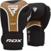 Боксерські рукавиці RDX Aura Plus T-17 12 унцій, чорний-золотий, код: BGR-T17BGL-12OZ+
