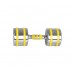 Гантель хромована inSPORTline Yellsteel 1х12 кг - жовта, код: 20841-IN