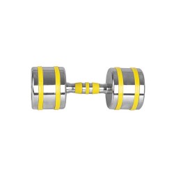 Гантель хромована inSPORTline Yellsteel 1х12 кг - жовта, код: 20841-IN