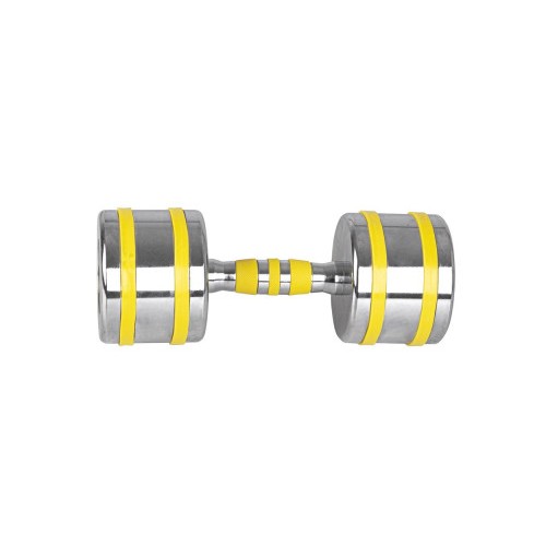 Гантель хромована inSPORTline Yellsteel 1х12 кг - жовта, код: 20841-IN