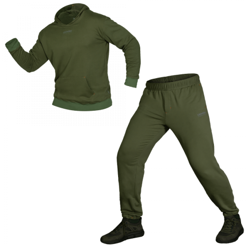 Спортивний костюм Camotec Basic Hood, розмір L, оливковий, код: 2908010187873